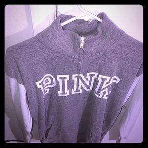 Pink zip up (Grey and White)